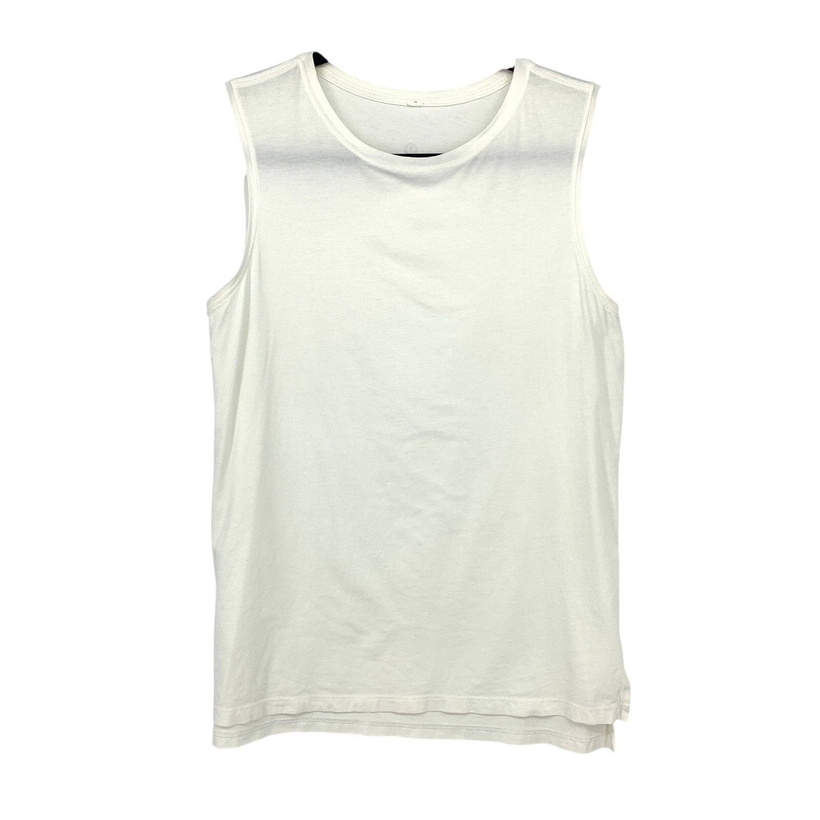 Lululemon Sleeveless White Athletic Tank Top Womens Apx Size 6 Crew Neck